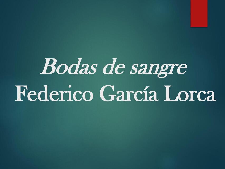 Bodas de sangre 