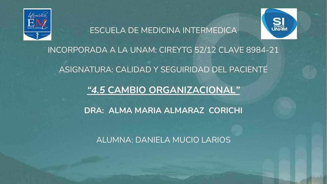 Cambio Organizacional 