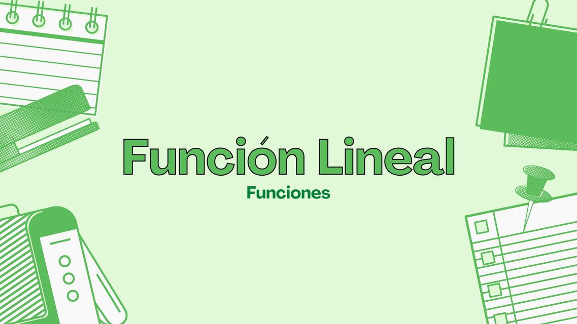 Función Lineal