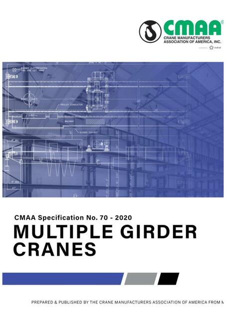 CMAA 70 Multiple girder cranes 