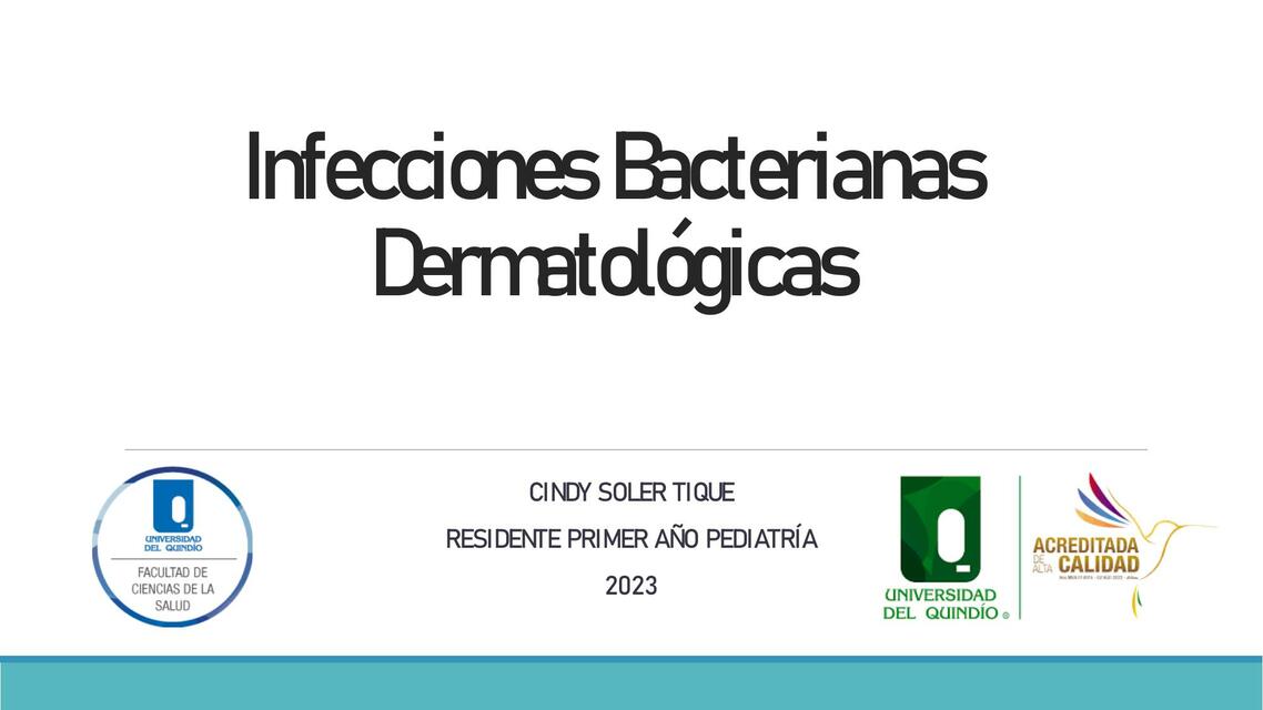 Infecciones Bacterianas Dermatológicas