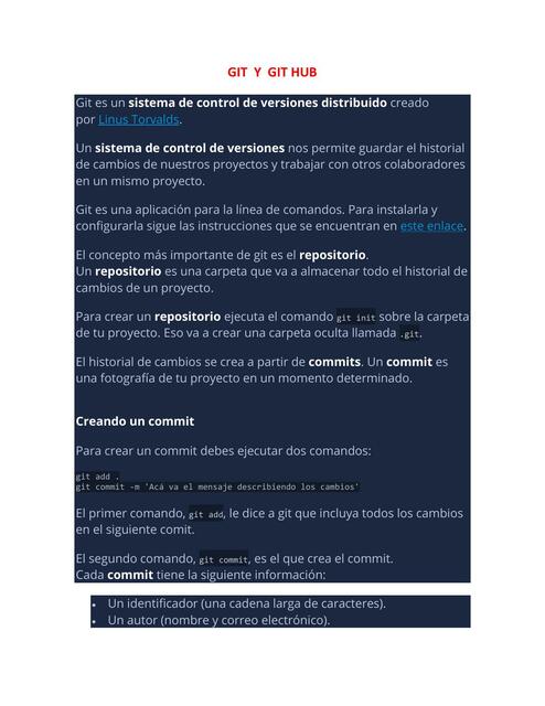 GIT Y GIT HUB