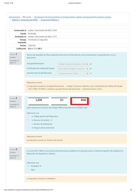 Módulo1 Actualización Conocimientos: Seguimiento y Gestión de Equipamiento Sanit