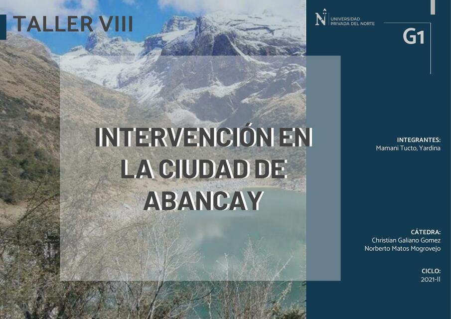 Proyecto de Intervención en Abancay