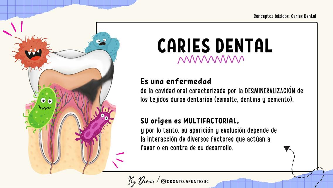 CONCEPTOS BÁSICOS CARIES DENTAL odontoapuntesdc