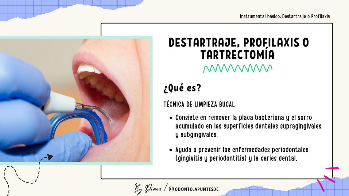 INSTRUMENTAL BÁSICO PROFILAXIS odontoapuntesdc