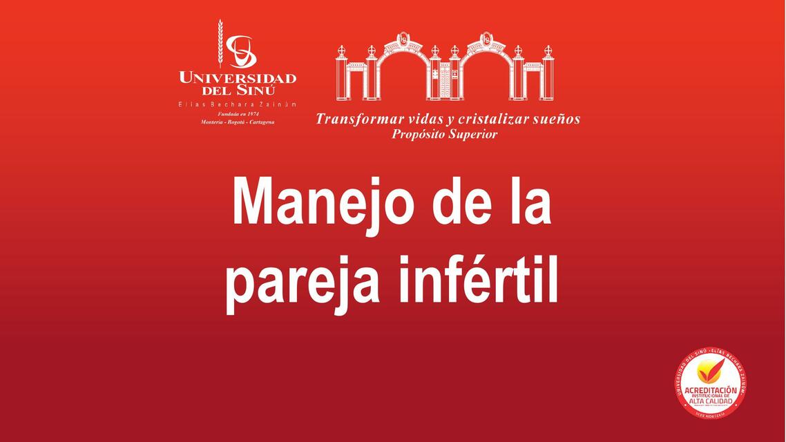 Manejo de la Pareja Infértil