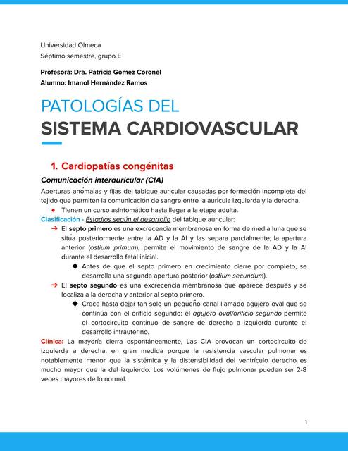 Enfermedades del sistema cardiovascular