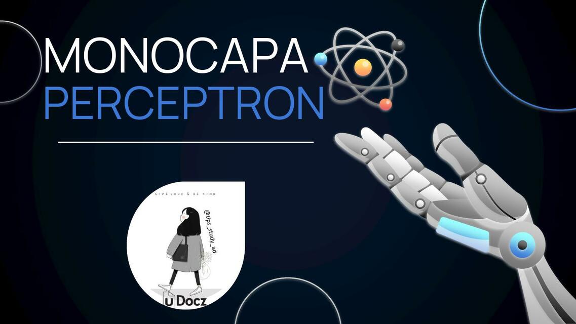 MONOCAPA PERCEPTRON REDES NEURONALES