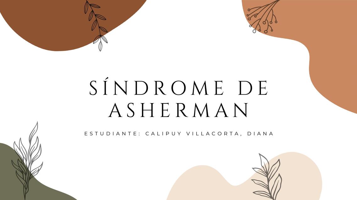 Síndrome de Asherman 