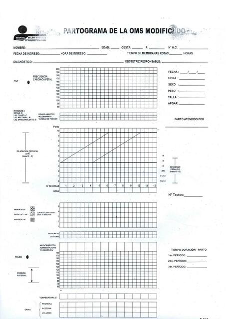 HOJA DE PARTOGRAMA