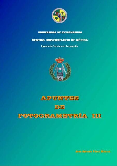 Apuntes de Fotogrametria