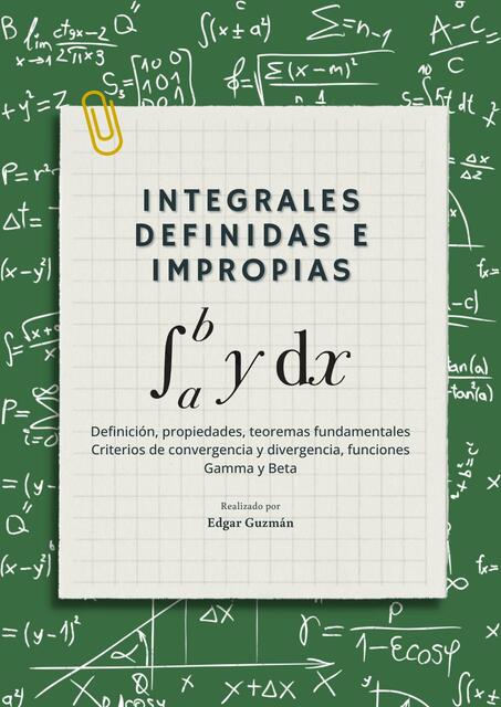 Integrales definidas e impropias - Teoría | Mech Notes | uDocz
