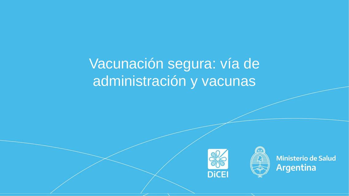 Via de administracion y vacunas