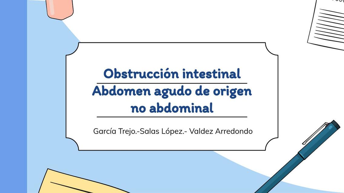 Obstrucció intestinal Abdomen agudo AHM7