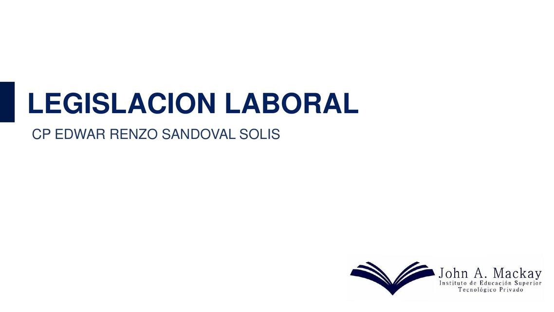 LEGISLACION LABORAL 1 SESION