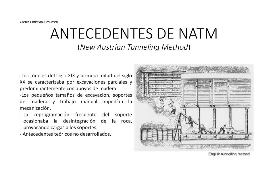 Nuevo método austriaco, construcción de túneles NATM