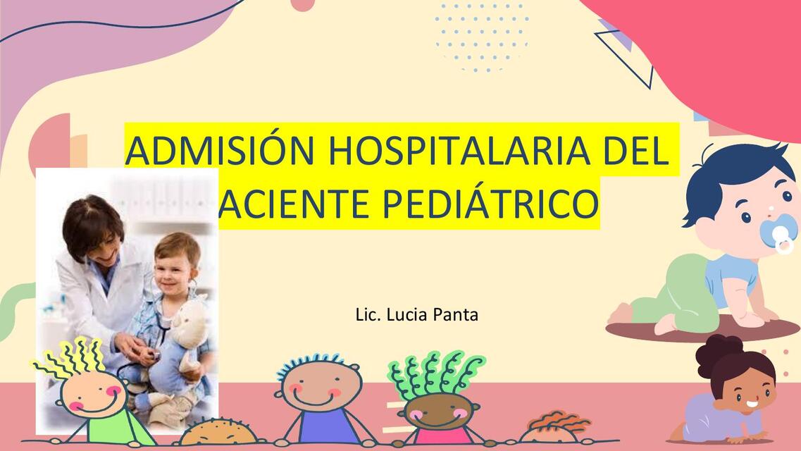 Admisión hospitalaria del niño