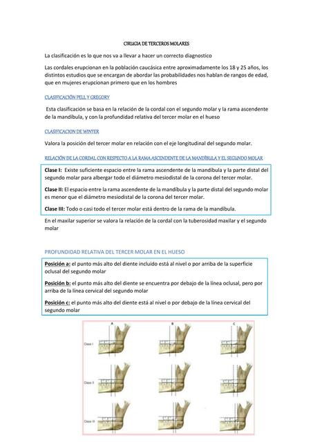 CIRUGIA DE TERCEROS MOLARES