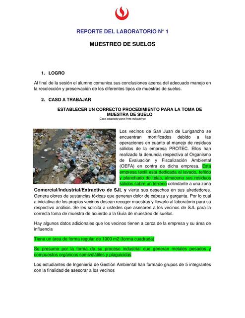 Lab01 grupo Caso y Reporte de Laboratorio suelos 2 | Evelyn Montes ...