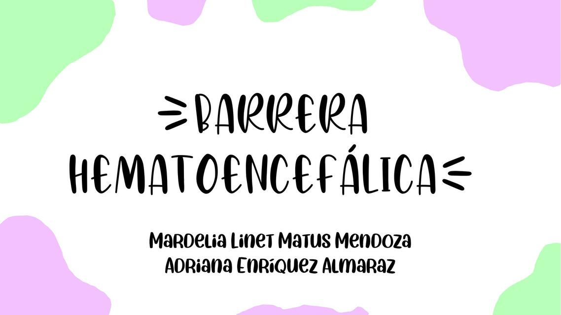 Barrera Hematoencefálica