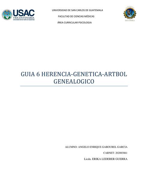 guia 6  HERENCIA-GENETICA-ARTBOL GENEALOGIC