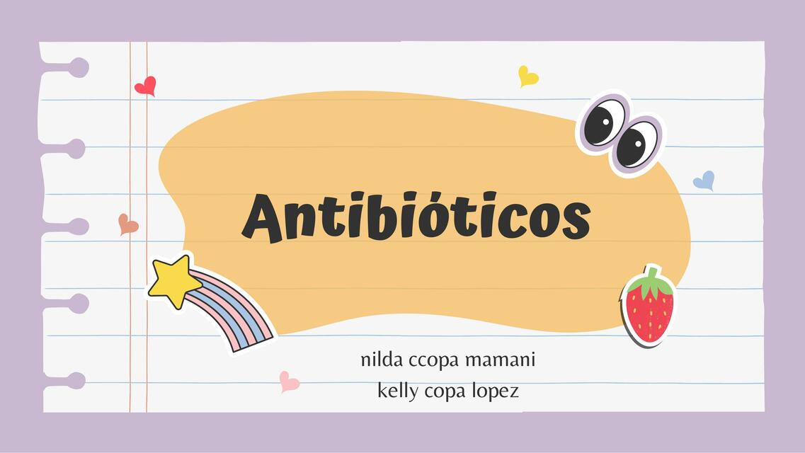 Tipos de antibióticos