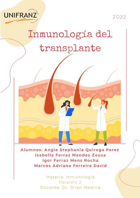 inmunologías del transplante