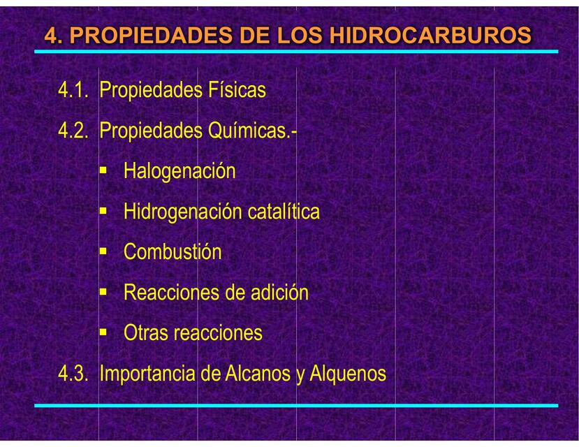 Propiedades de los Hidrocarburos 