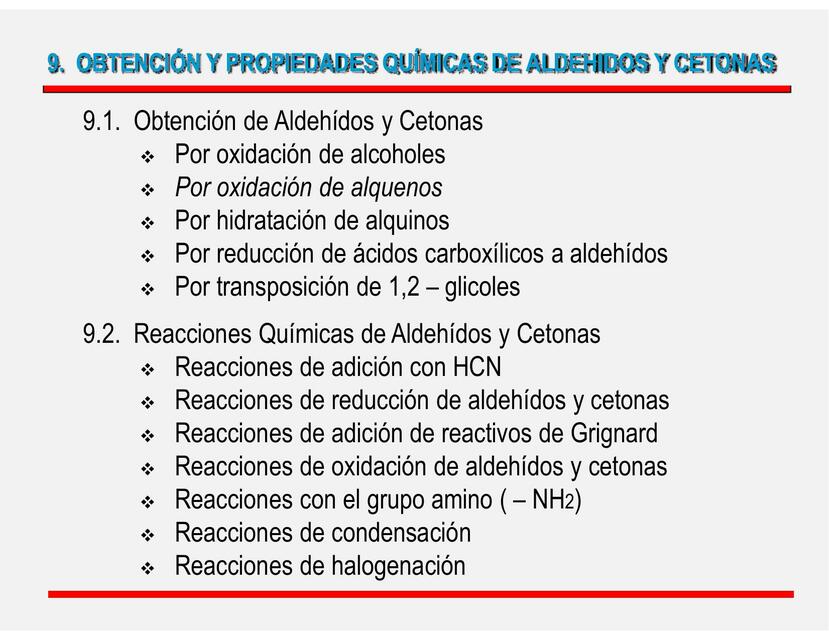 10 Obtención y P Q de Aldehidos y Cetonas 37 d