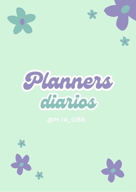 Planner diario  