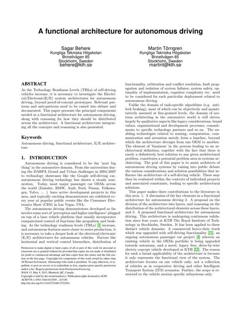 A Functional Architecture For Autonomous Driving (2015) | HackerNews ...