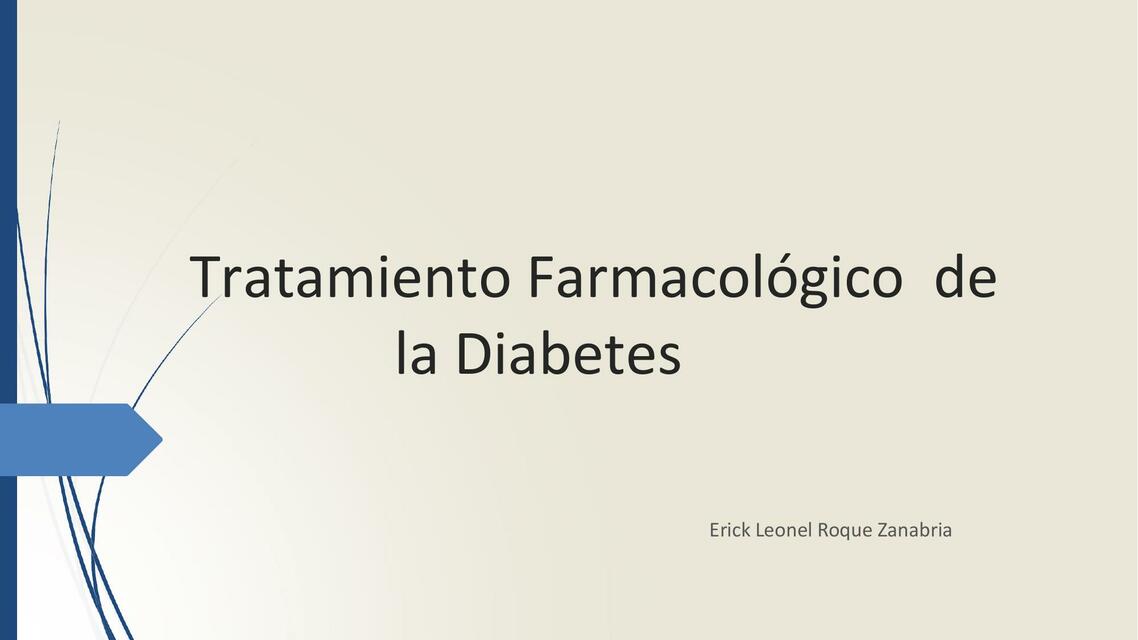 Tratamiento Farmacológico de la Diabetes