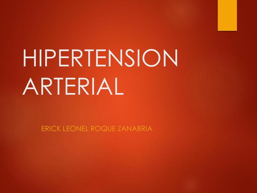 Hipertensión Arterial 