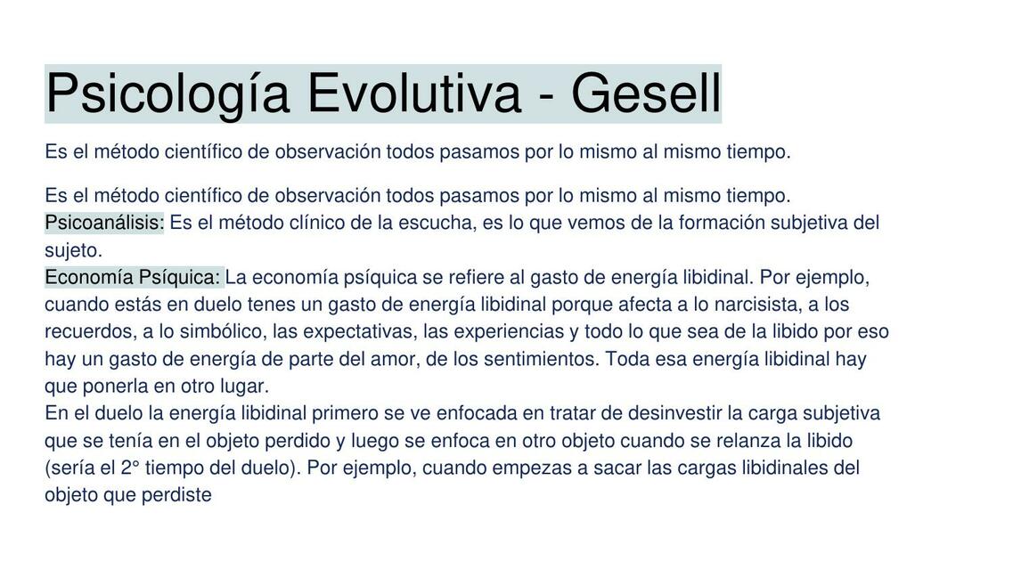 Psicología evolutiva