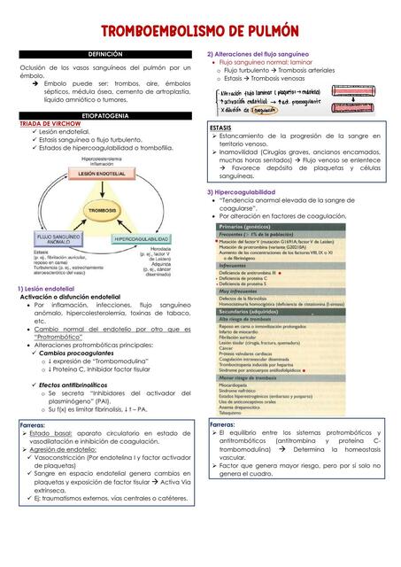 TROMBOEMBOLISMO DE PULMÓN