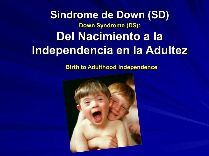 SINDROME DE DOWN