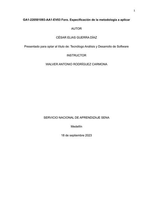 Tecnólogo Análisis y Desarrollo de Software  