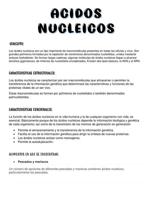 Ácidos Nucleídos 