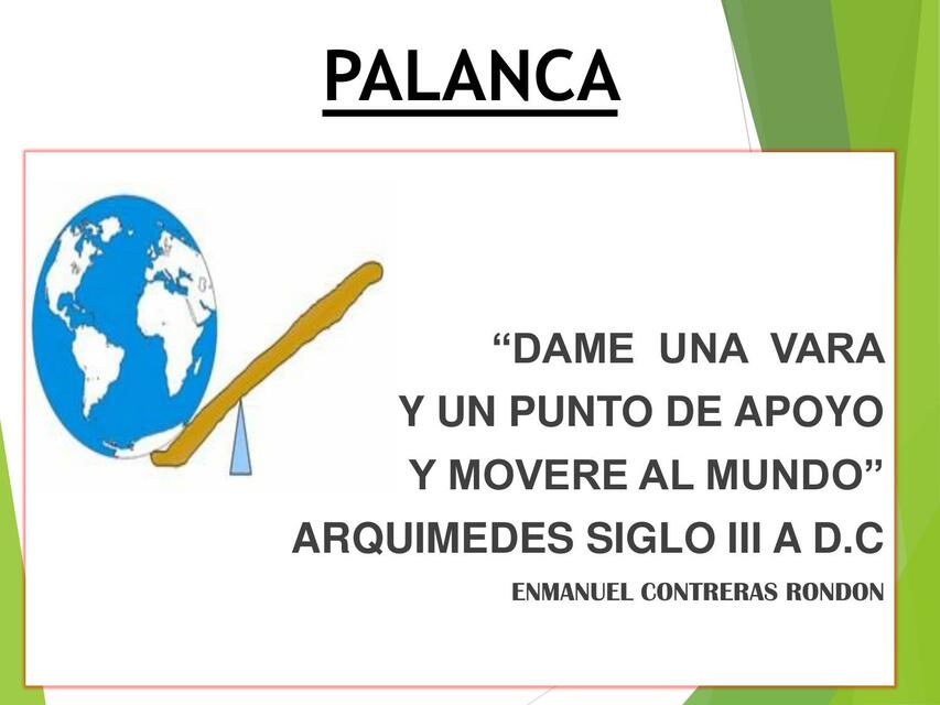 Diapositivas Palanca