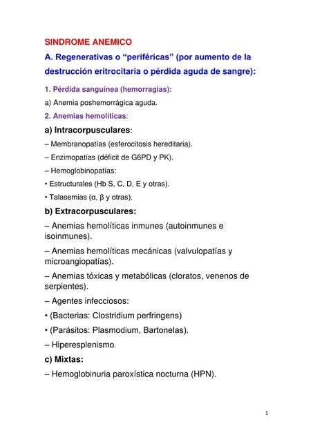 Síndrome anémico 