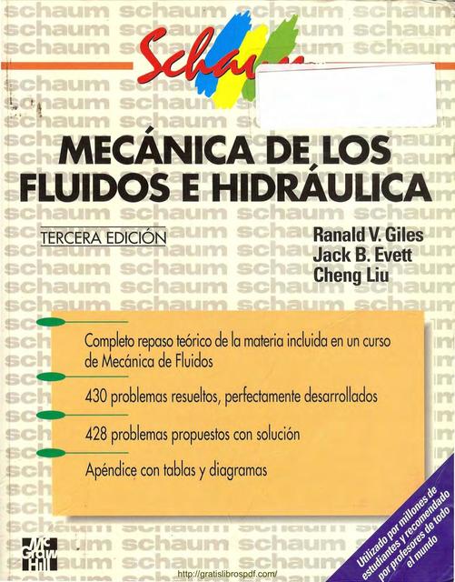 Mecanica de fluidos e hidraulica Ranal