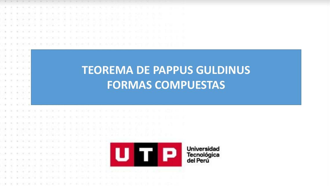 Teorema de Pappus Guldinus- Formas Compuestas 