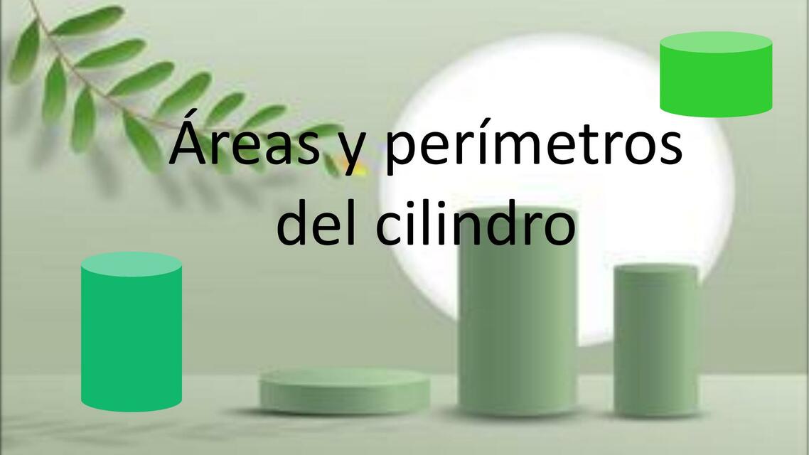 Áreas y Perímetros del Cilindro 