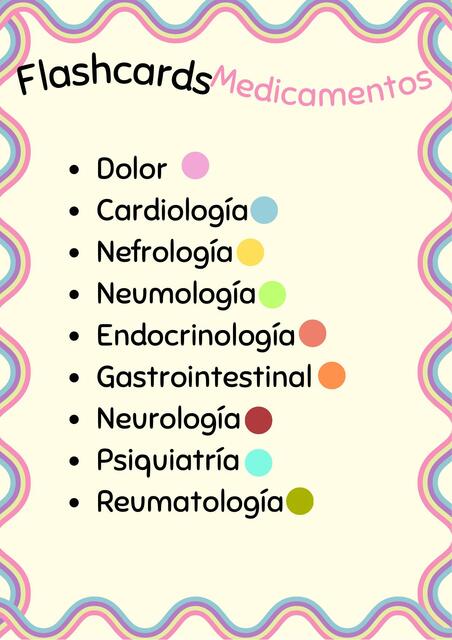 FLASHCARDS MEDICAMENTOS