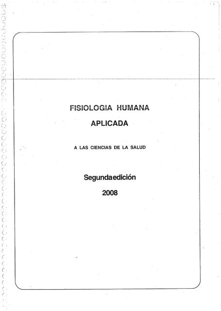 Fisiología humana aplicada 