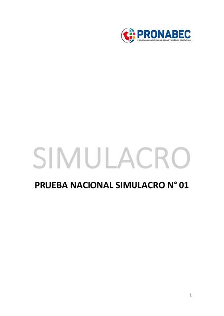 Prueba nacional simulacro 