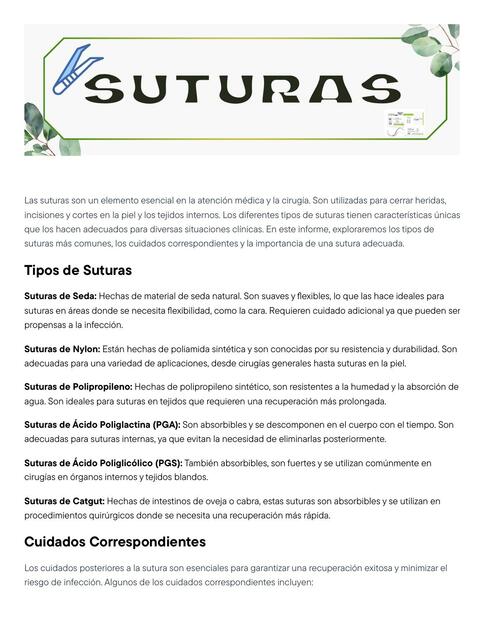 Suturas