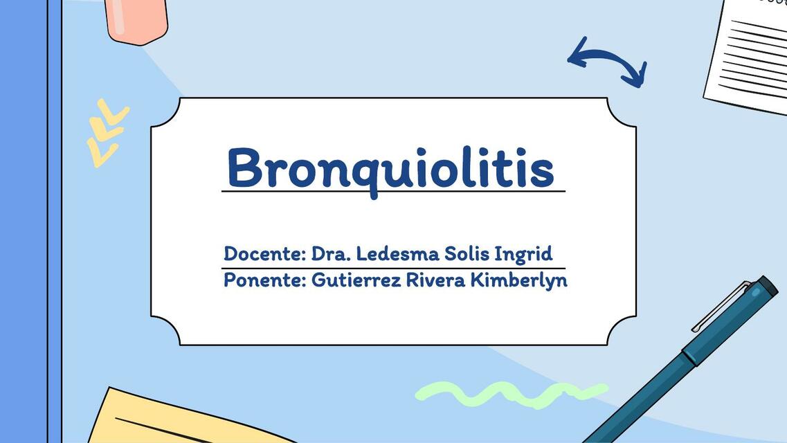 Bronquiolitis