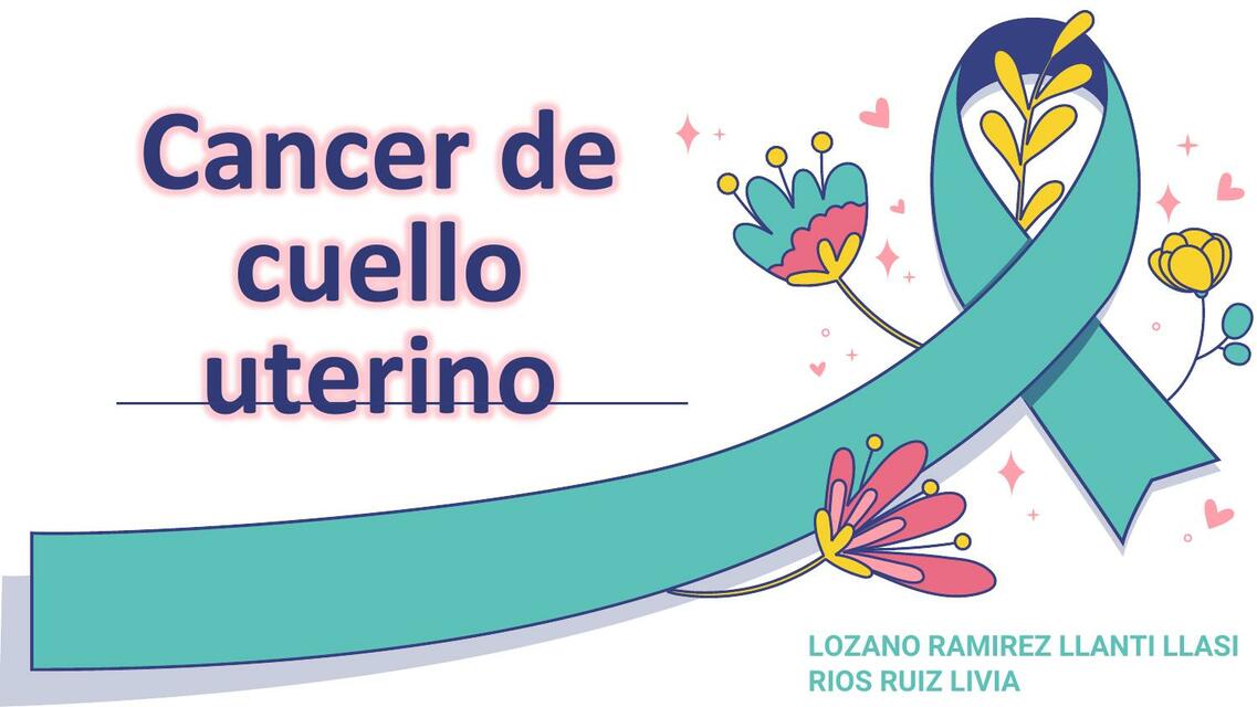 Plantilla presentación Cáncer de cuello uterino